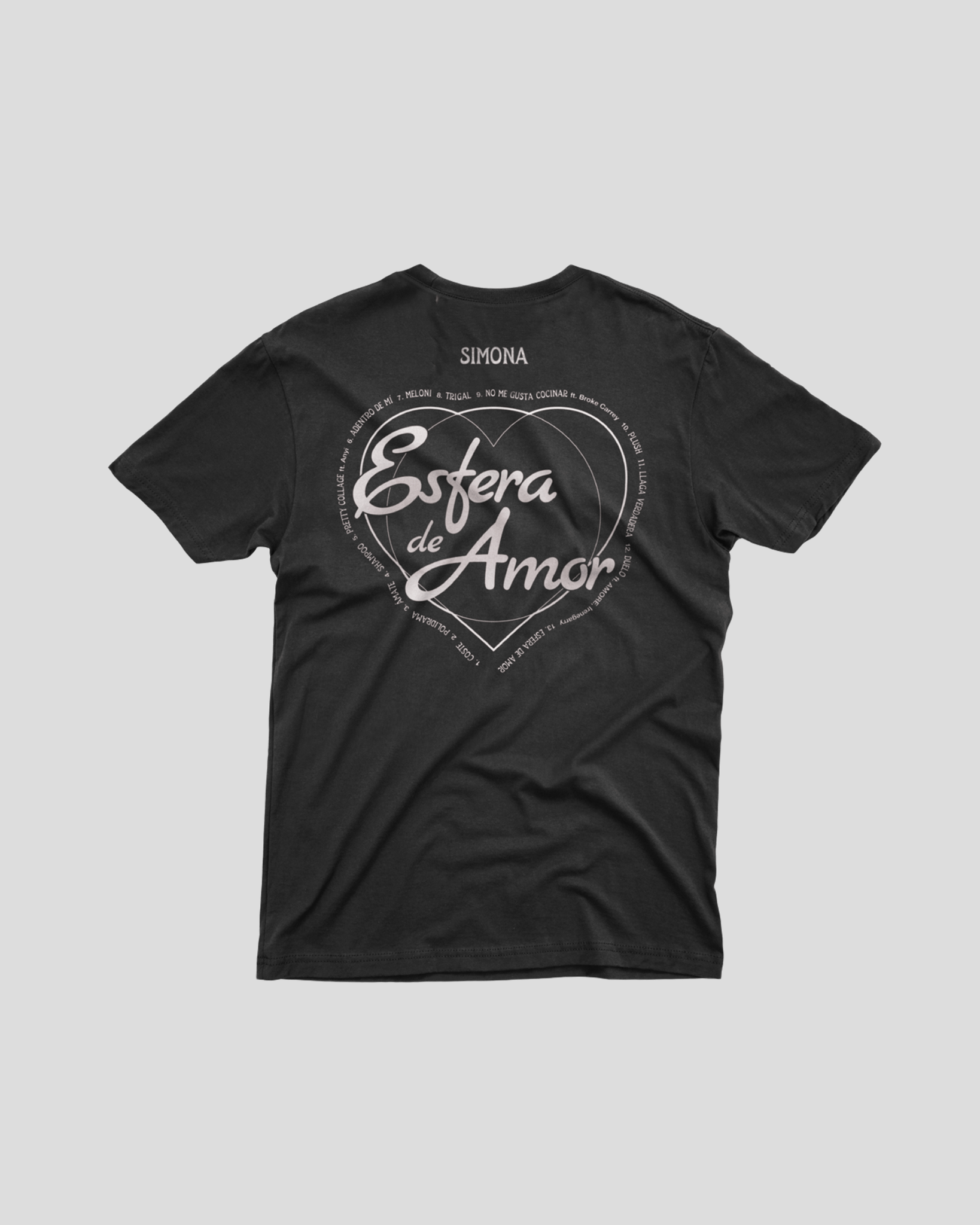 SIMONA - Camiseta Esfera de Amor Black
