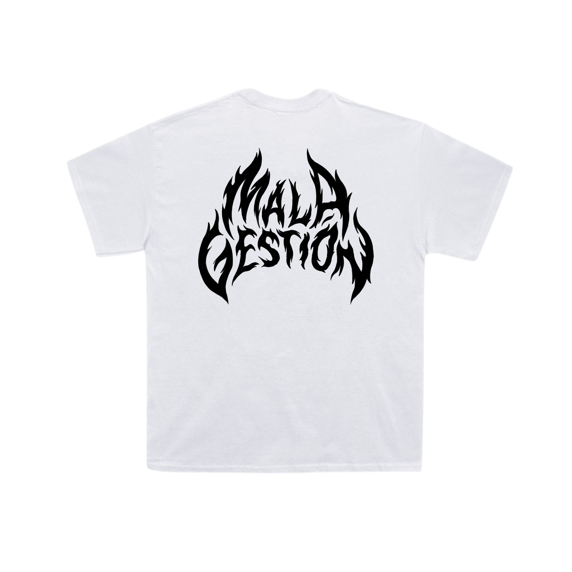 Mala Gestión - Camiseta Manolo y Logo White