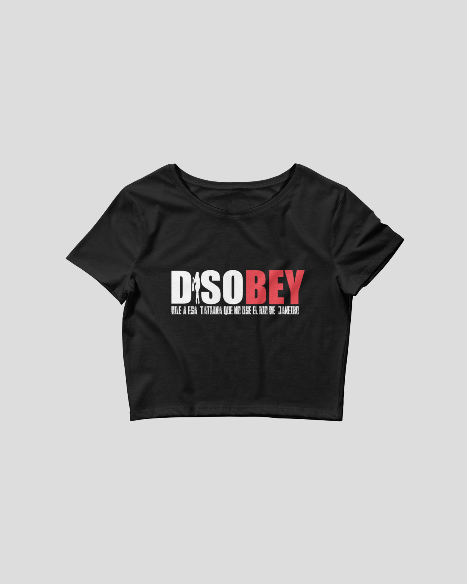 Disobey - Croptop Black Uniform
