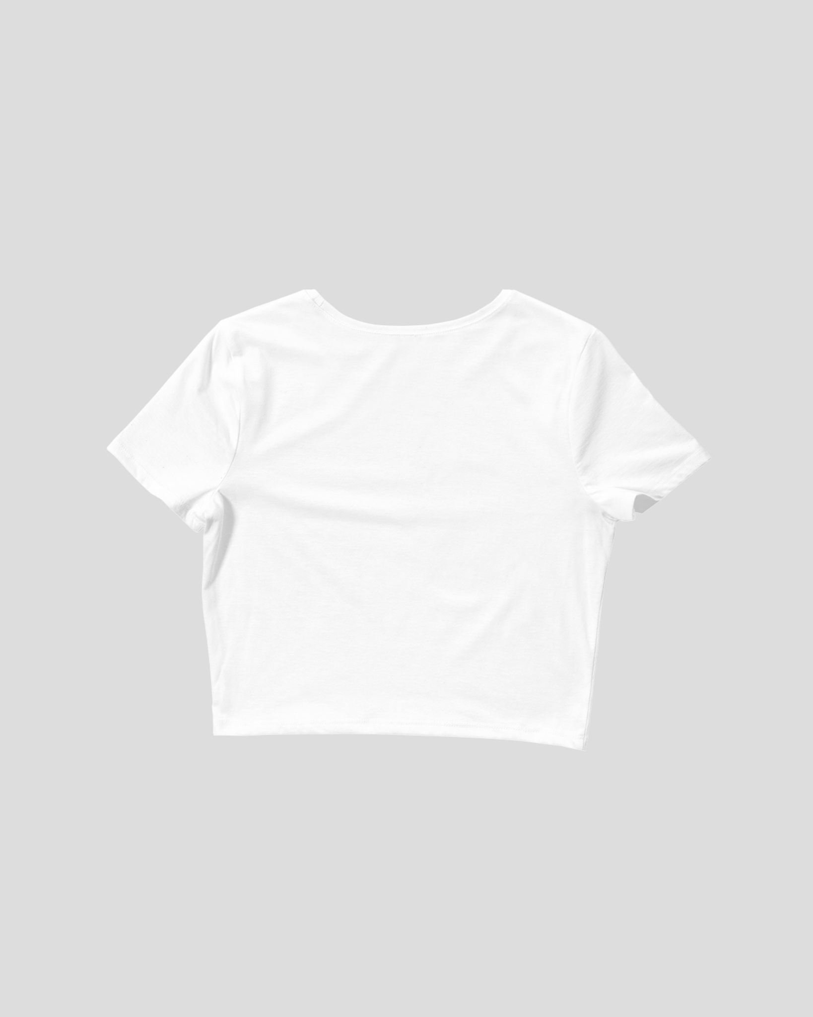 Disobey - Croptop White Uniform