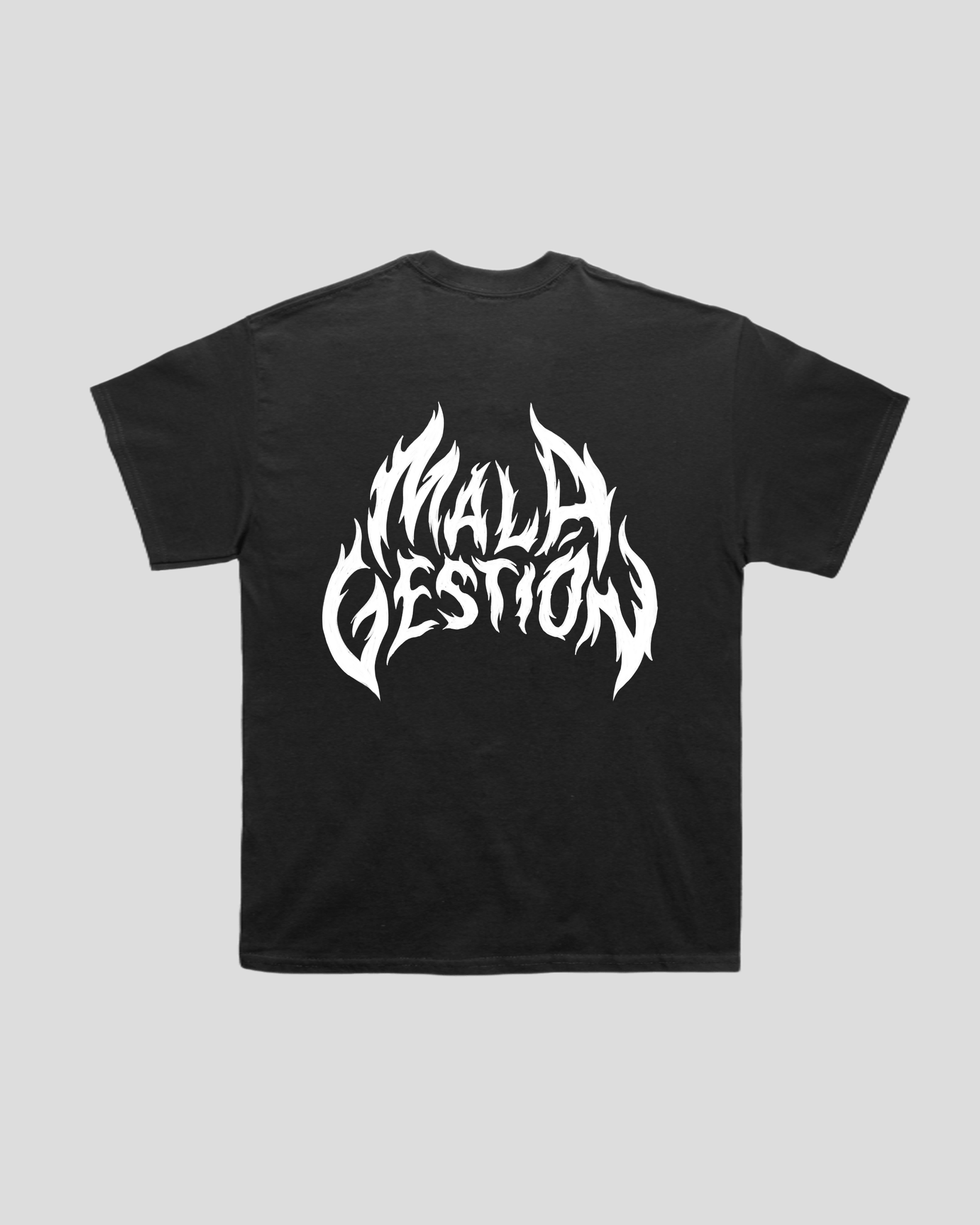 Mala Gestión - Camiseta Manolo y Logo Black