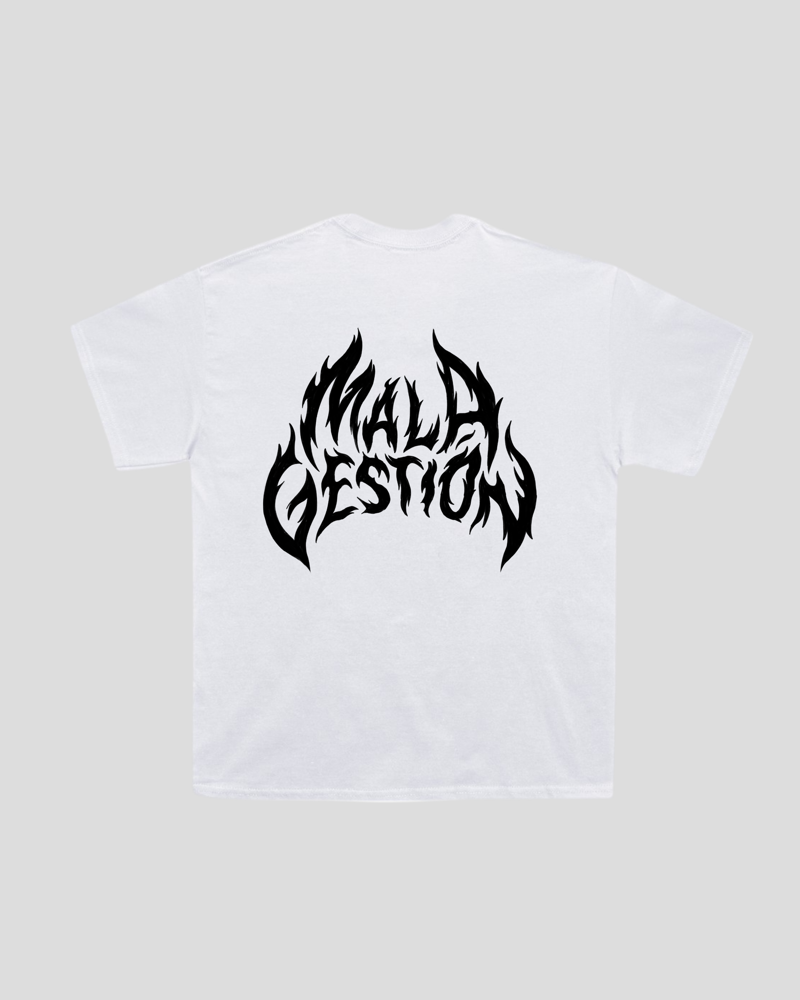 Mala Gestión - Camiseta Manolo y Logo White